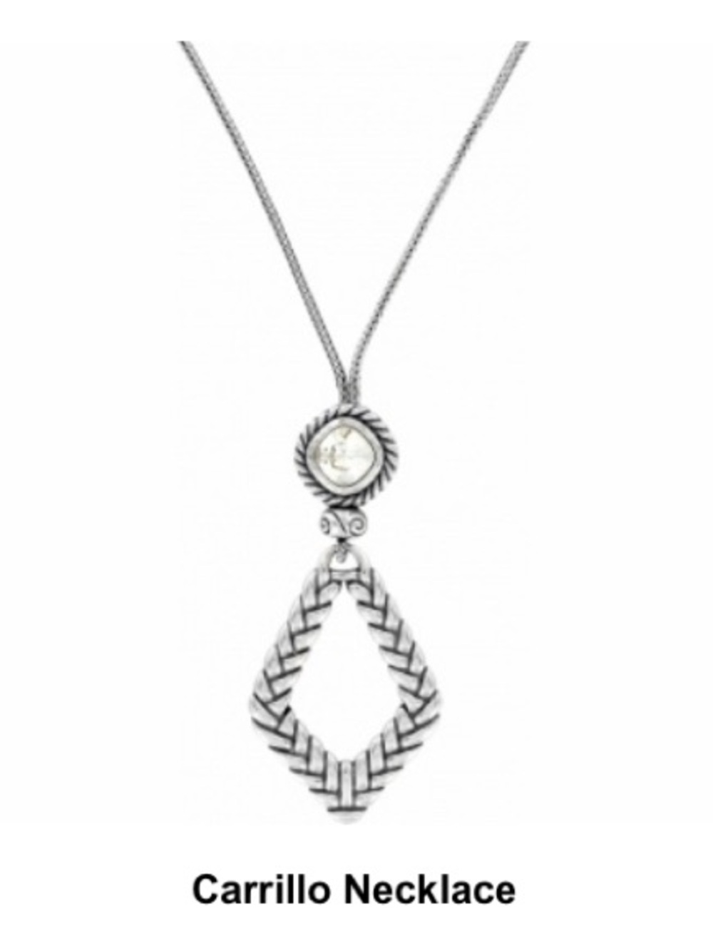 Brighton Carrillo reversible necklace features a Swarovski crystal